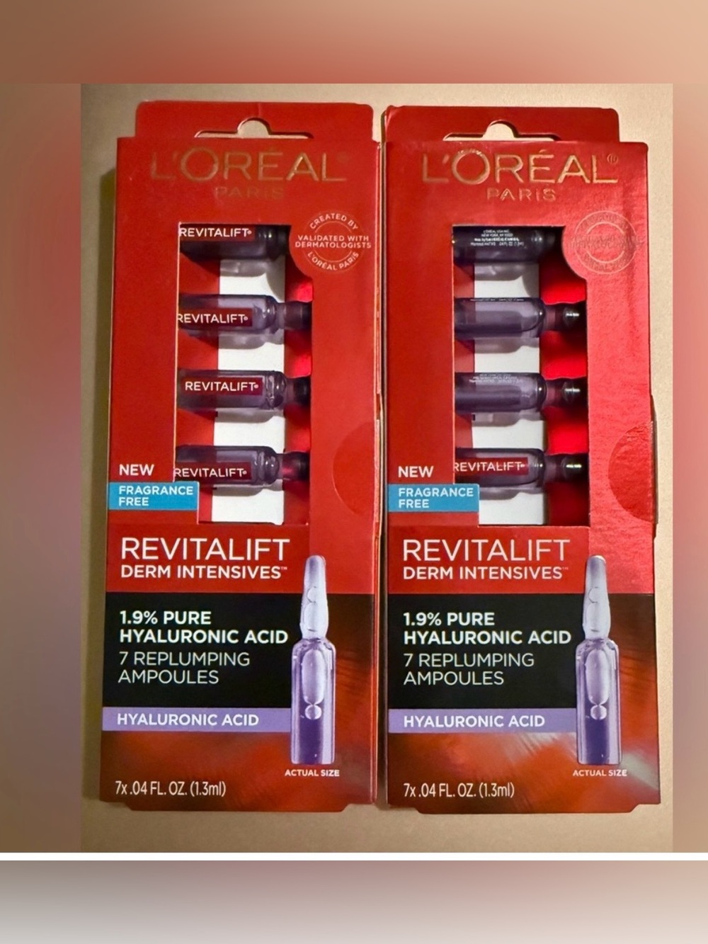 L’Oreal Revitalift Derm Intensives 1.9% Pure Hyaluronic Acid -7 Replumping Amp